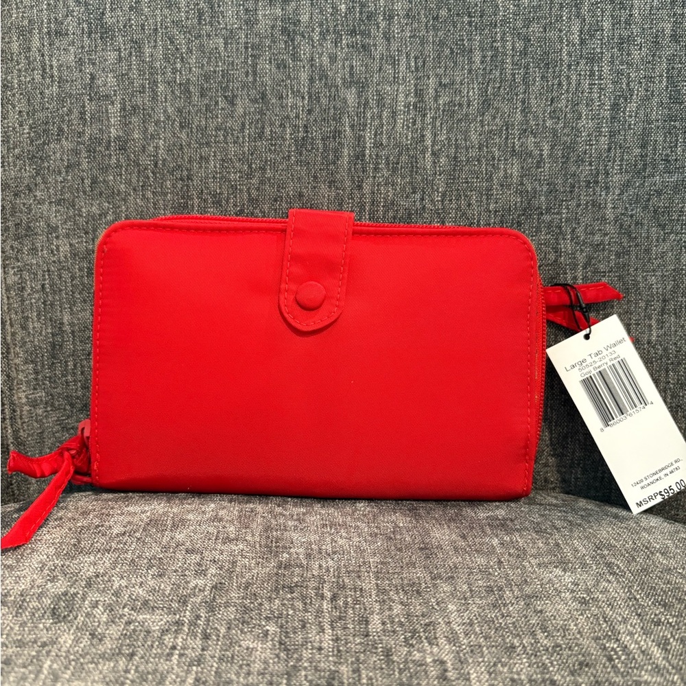 Vera Bradley Large Tab Wallet in Nylon Twill
